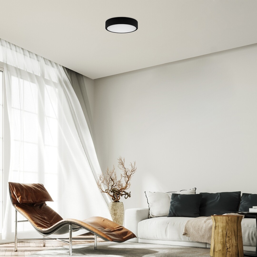 Rabalux - LED Ceiling light LED/22W/230V 3000/4000/6000K d. 21 cm black