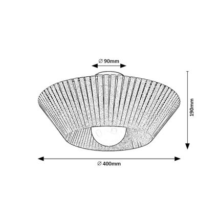 Rabalux - Ceiling light 1xE27/6W/230V Ø 40 cm