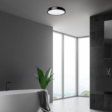 Rabalux - LED Bathroom ceiling light LED/36W/230V IP44 4000K d. 35 cm black