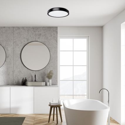 Rabalux - LED Bathroom ceiling light LED/48W/230V IP44 4000K d. 42 cm black