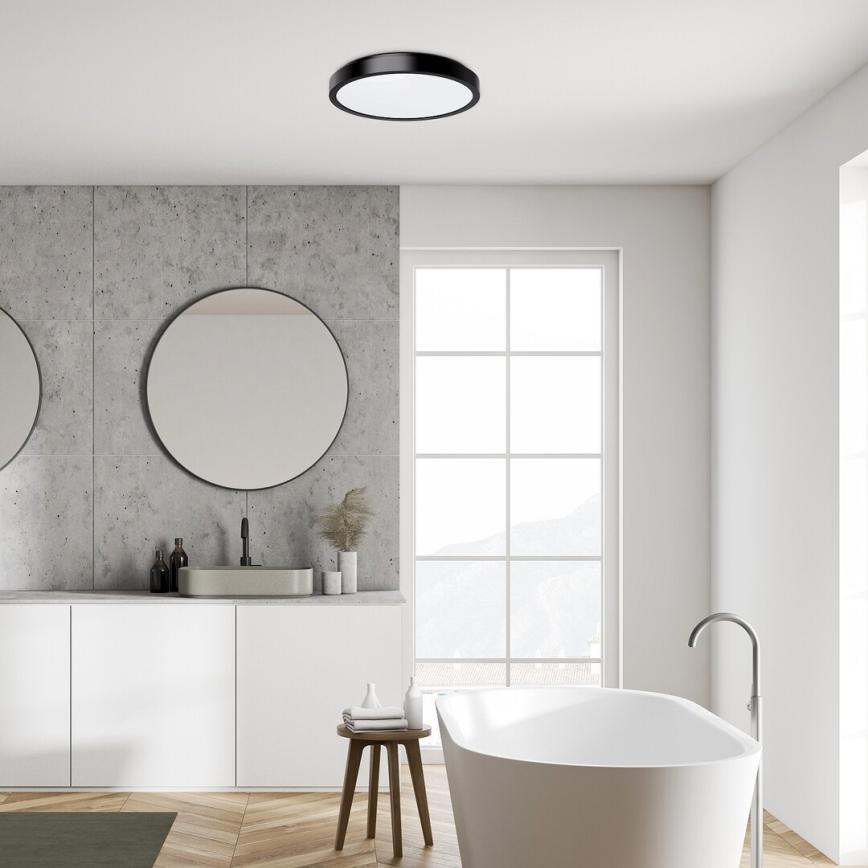 Rabalux - LED Bathroom ceiling light LED/48W/230V IP44 4000K d. 42 cm black
