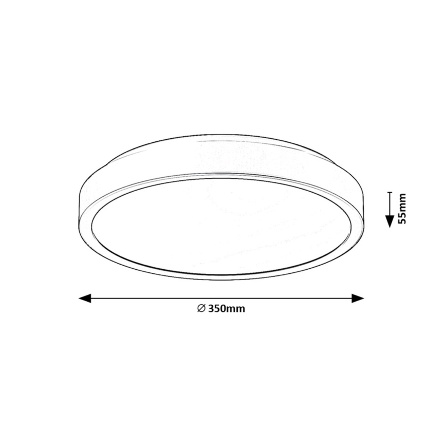 Rabalux - LED Bathroom ceiling light LED/36W/230V IP44 4000K d. 35 cm white
