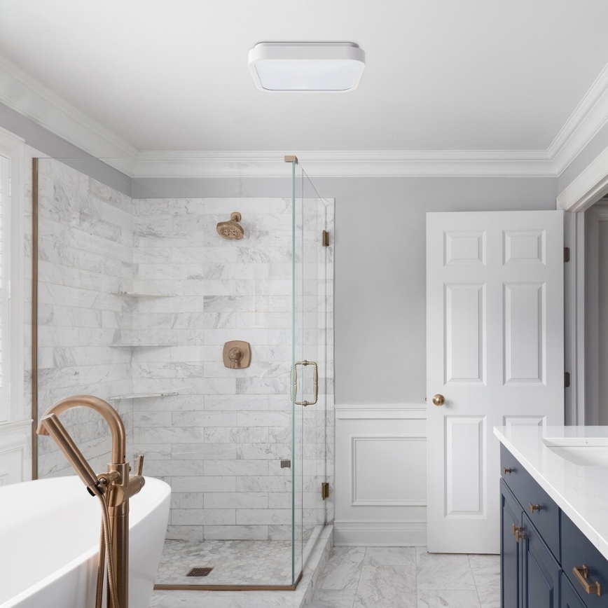 Rabalux - LED Bathroom ceiling light LED/48W/230V IP44 4000K 42x42 cm white