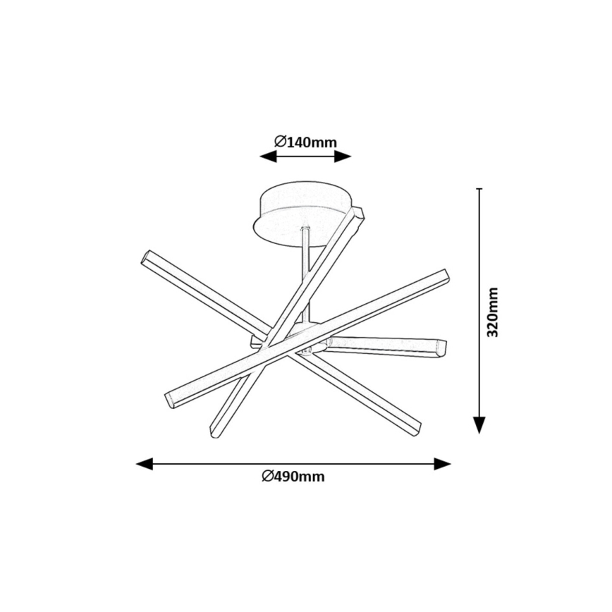 Rabalux - LED Chandelier on a pole LED/30W/230V 4000K
