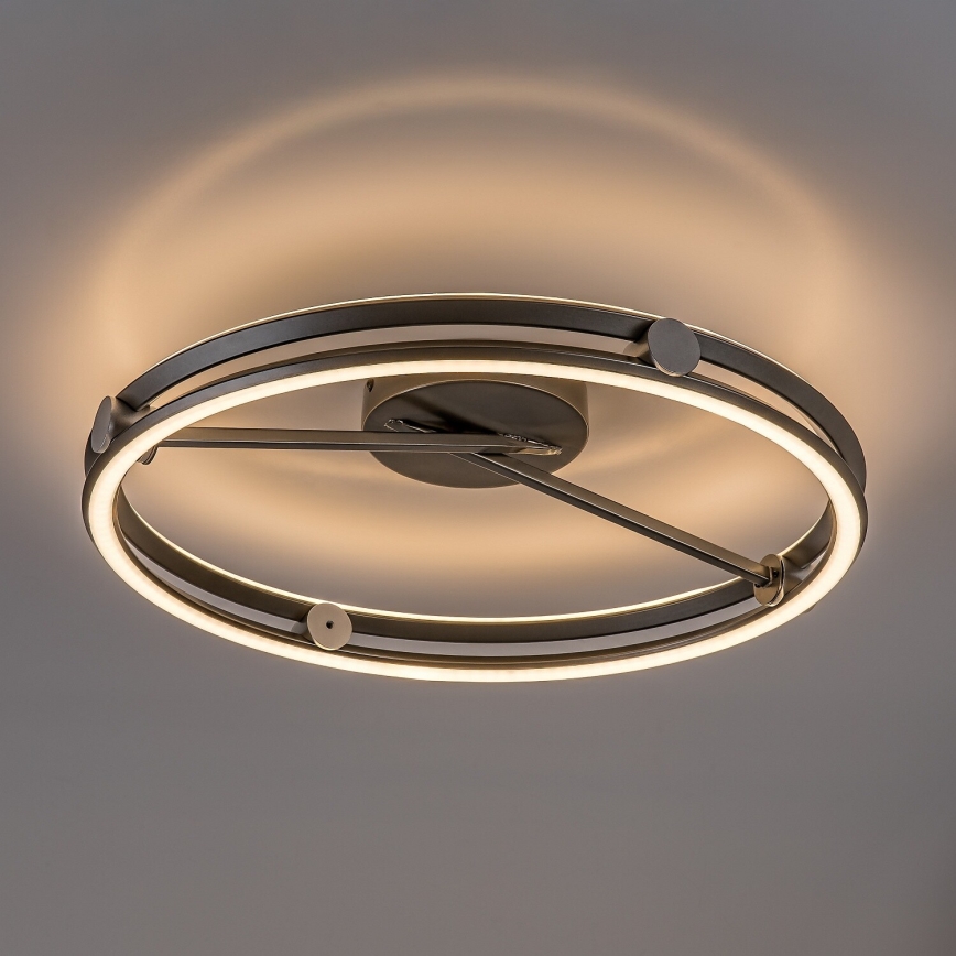 Rabalux - Dimmable LED ceiling light LED/60W/230V 3000-6500K Ø 50 cm grey + remote control
