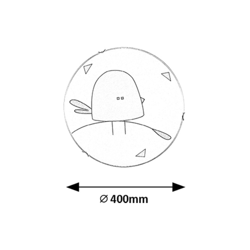 Rabalux - Kids' ceiling light 2xE27/60W/230V Ø 40 cm