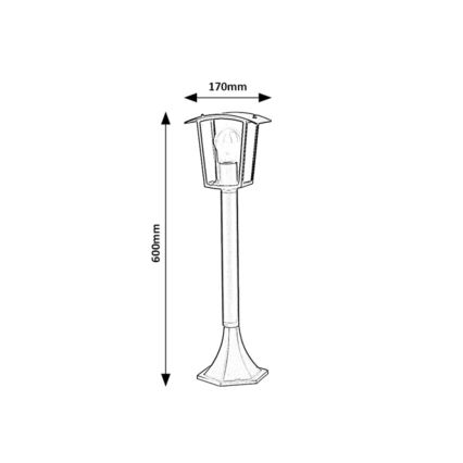 Rabalux - Outdoor lamp 1xE27/15W/230V IP44