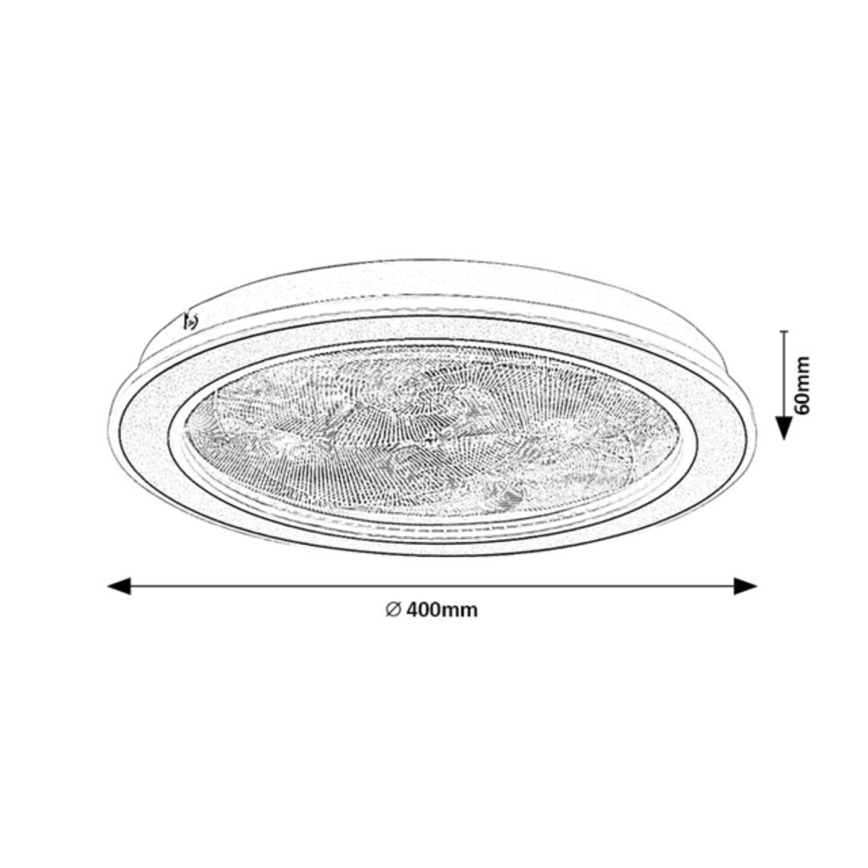 Rabalux - LED Dimmable ceiling light LED/24W/230V 3000–6500 K Ø 40 cm + remote control