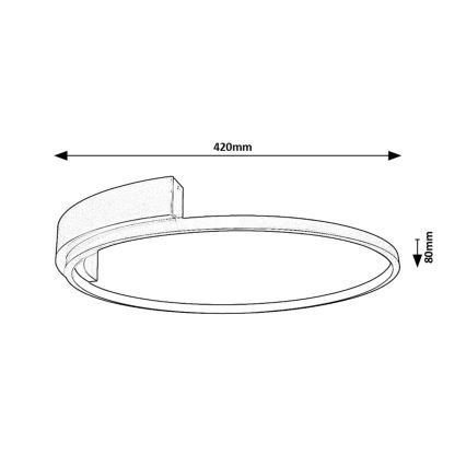 Rabalux - LED Ceiling light LED/23W/230V