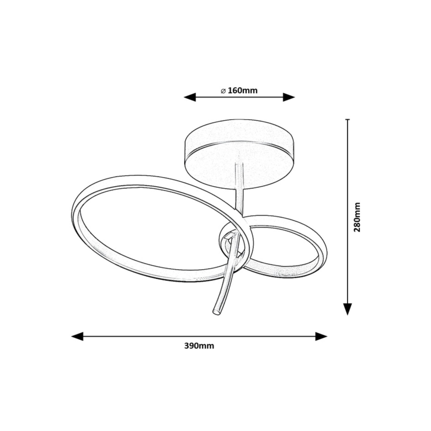 Rabalux - LED Chandelier on a pole LED/24W/230V