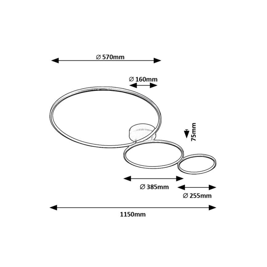 Rabalux - LED Ceiling light LED/38W/230V