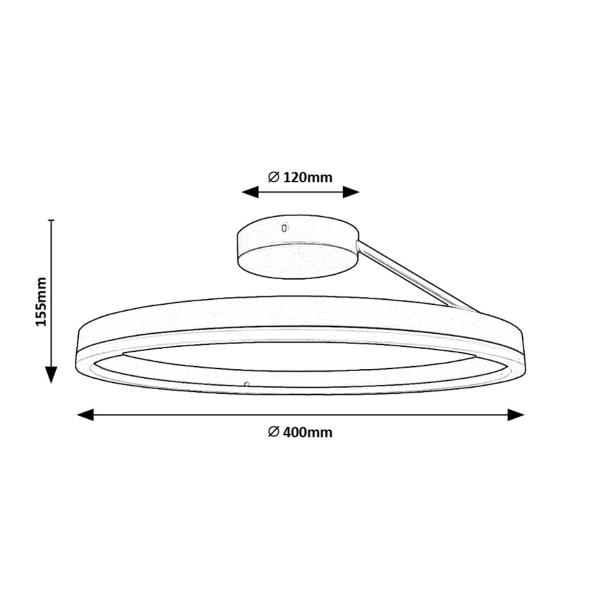 Rabalux - LED Ceiling light LED/24W/230V 3000/4000/6500K