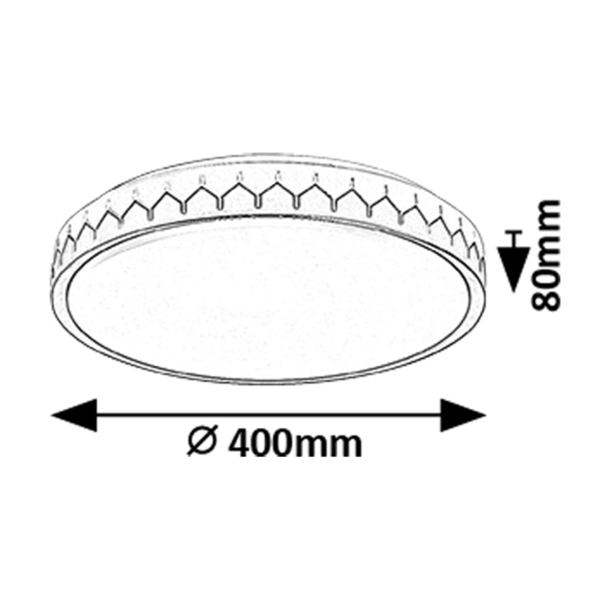 Rabalux - LED Dimmable ceiling light LED/24W/230V 3000-6500K + remote control