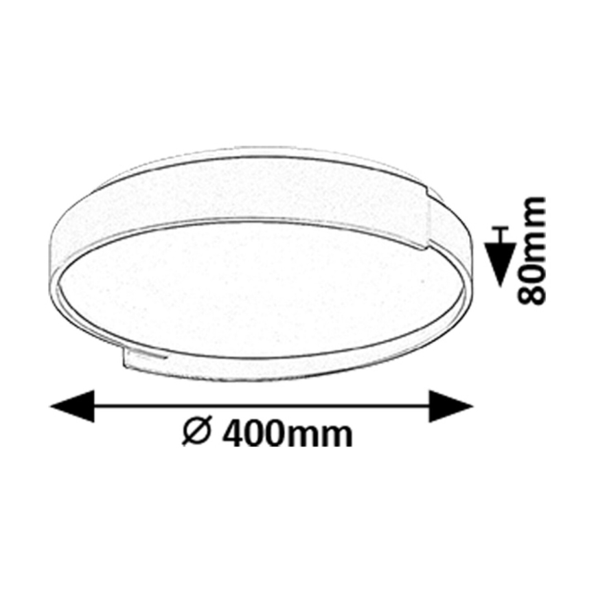 Rabalux - LED Dimmable ceiling light LED/24W/230V 3000-6500K + remote control