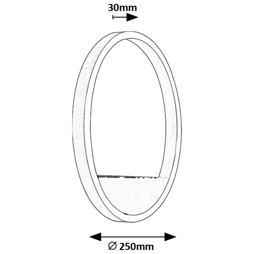 Rabalux - LED Wall light LED/15W/230V matte chrome