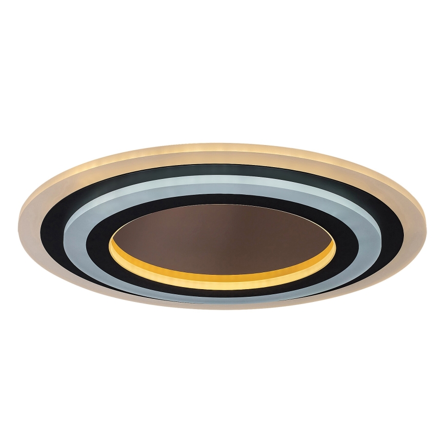 Rabalux - LED Dimmable ceiling light LED/56W/230V 3000/4000/6000K matte chrome/black + remote control