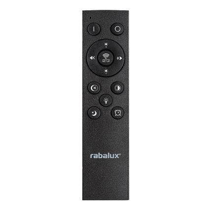 Rabalux - LED Dimmable ceiling light LED/56W/230V 3000/4000/6000K matte chrome/black + remote control