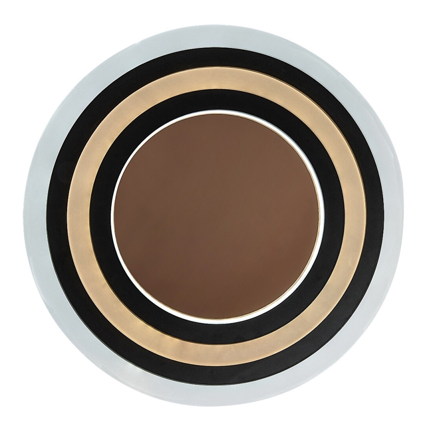 Rabalux - Dimmable LED Ceiling Light LED/56W/230V 3000/4000/6000K Matte Chrome/Black + Remote Control Ø 45 cm