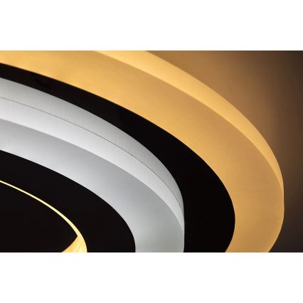 Rabalux - Dimmable LED Ceiling Light LED/56W/230V 3000/4000/6000K matte chrome + remote control Ø 45 cm