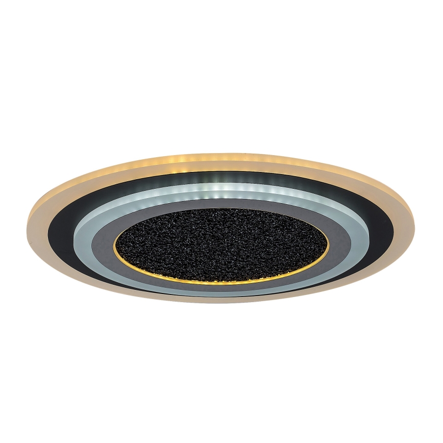 Rabalux - LED Dimmable ceiling light LED/56W/230V 3000/4000/6000K black + remote control