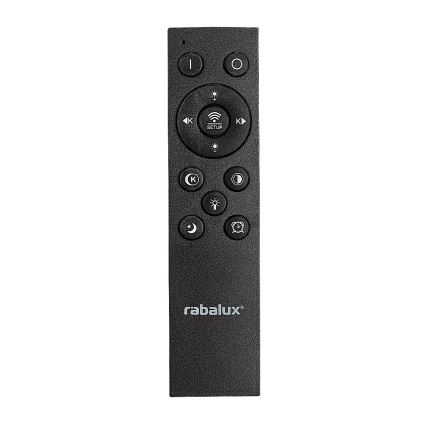 Rabalux - LED Dimmable ceiling light LED/56W/230V 3000/4000/6000K black + remote control
