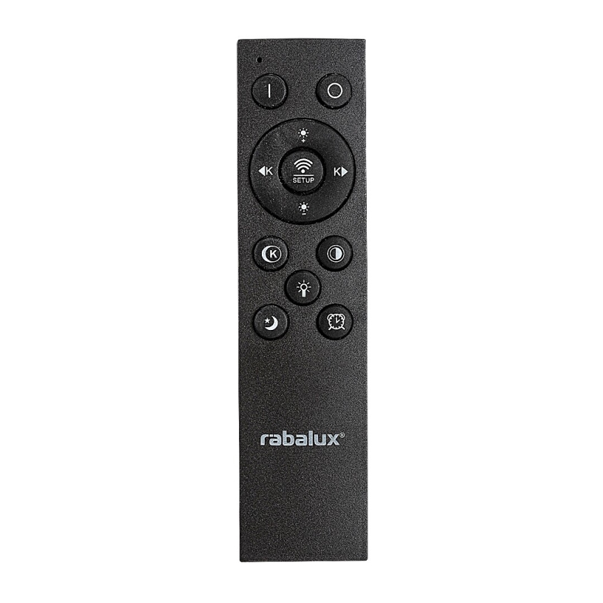 Rabalux - LED Dimmable ceiling light LED/56W/230V 3000/4000/6000K black + remote control