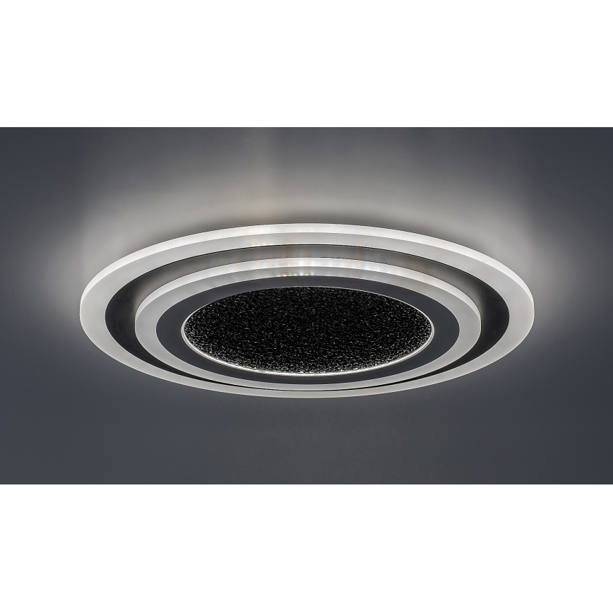 Rabalux – Dimmable LED Ceiling Light, 56 W, 230 V, selectable 3000/4000/6000 K, Black, with Remote Control, Ø 45 cm