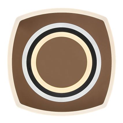 Rabalux - Dimmable LED ceiling light LED/60W/230V 3000/4000/6000K matte chrome/black + remote control 48x48 cm