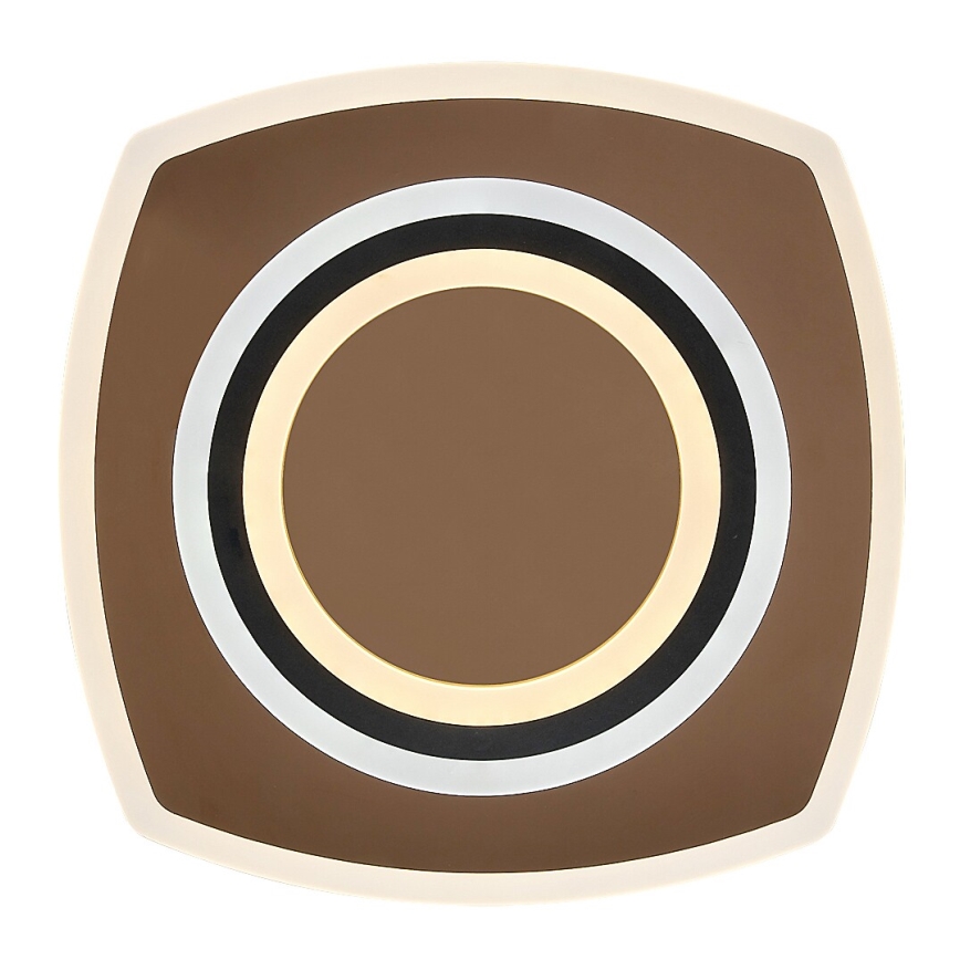 Rabalux - Dimmable LED ceiling light LED/60W/230V 3000/4000/6000K matte chrome/black + remote control 48x48 cm