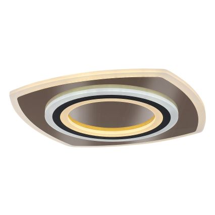 Rabalux - Dimmable LED ceiling light LED/60W/230V 3000/4000/6000K matte chrome/black + remote control 48x48 cm
