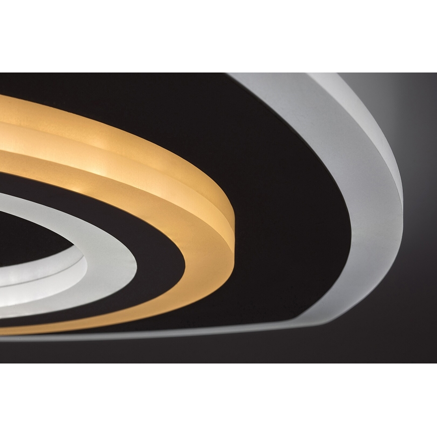 Rabalux - Dimmable LED Ceiling Light LED/60W/230V 3000/4000/6000K Matte Chrome + Remote Control 48x48 cm