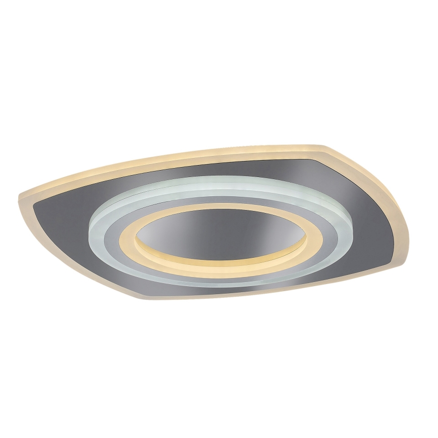Rabalux - Dimmable LED Ceiling Light LED/60W/230V 3000/4000/6000K Matte Chrome + Remote Control 48x48 cm