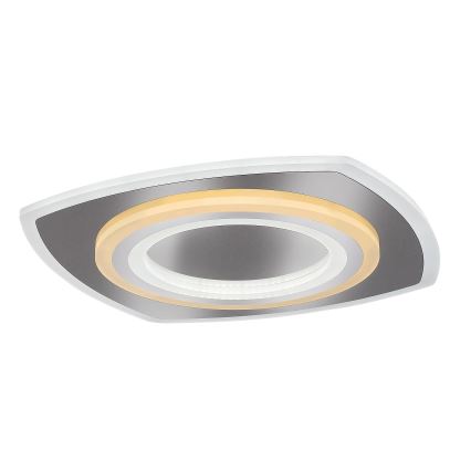 Rabalux - Dimmable LED Ceiling Light LED/60W/230V 3000/4000/6000K Matte Chrome + Remote Control 48x48 cm
