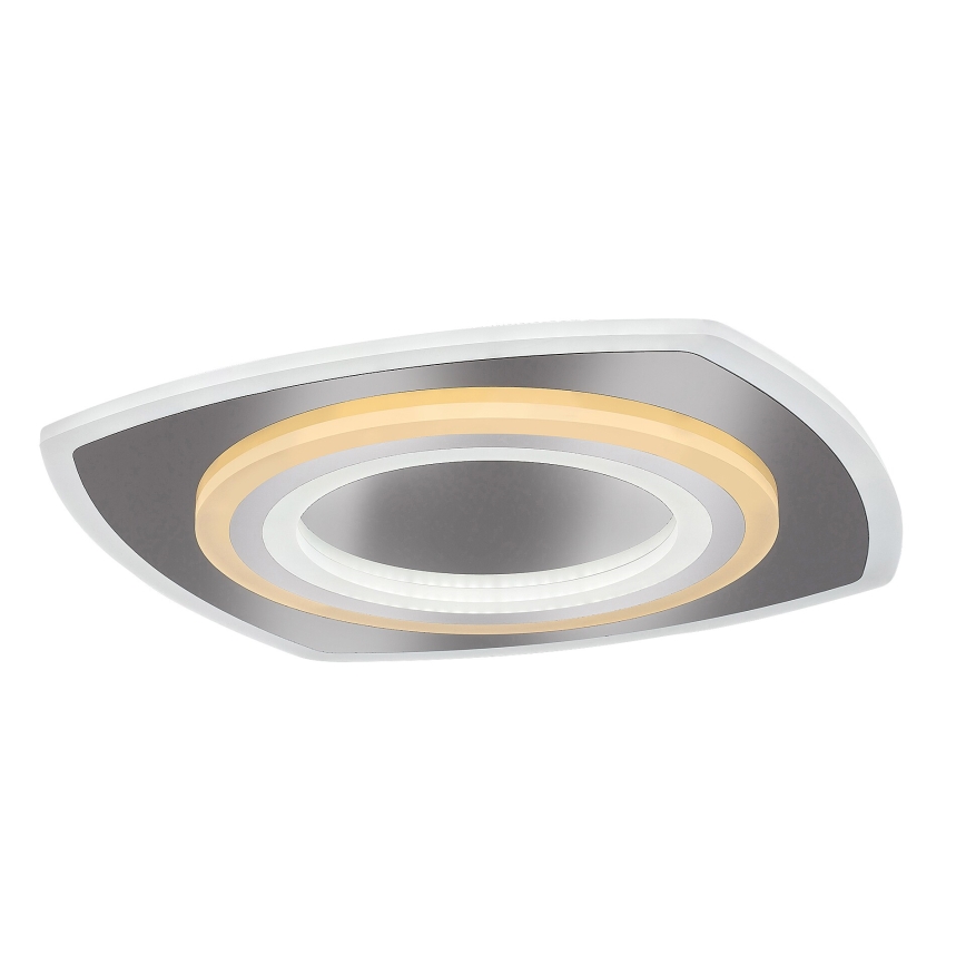Rabalux - Dimmable LED Ceiling Light LED/60W/230V 3000/4000/6000K Matte Chrome + Remote Control 48x48 cm