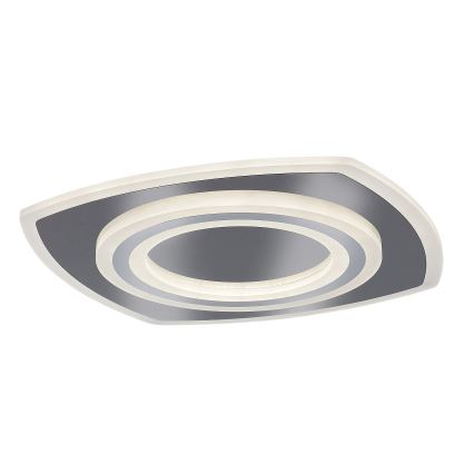 Rabalux - Dimmable LED Ceiling Light LED/60W/230V 3000/4000/6000K Matte Chrome + Remote Control 48x48 cm