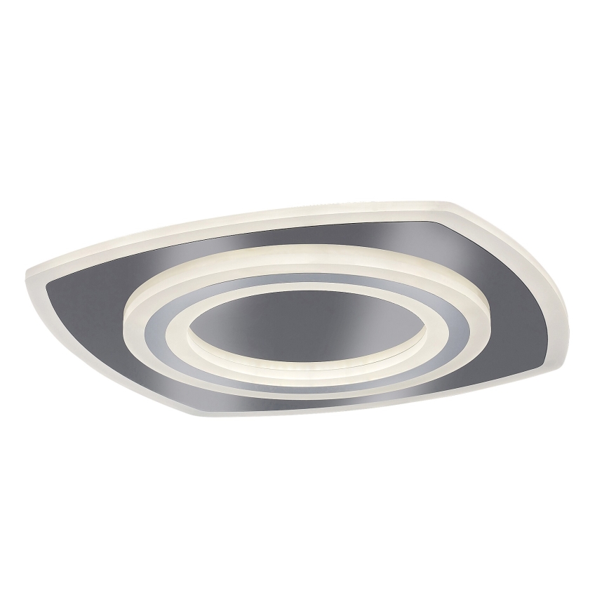 Rabalux - Dimmable LED Ceiling Light LED/60W/230V 3000/4000/6000K Matte Chrome + Remote Control 48x48 cm