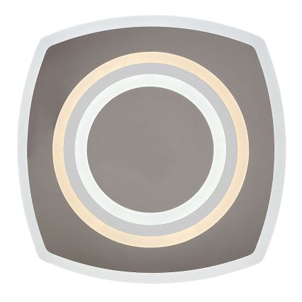 Rabalux - Dimmable LED Ceiling Light LED/60W/230V 3000/4000/6000K Matte Chrome + Remote Control 48x48 cm