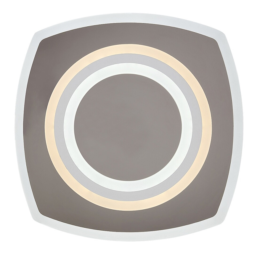 Rabalux - Dimmable LED Ceiling Light LED/60W/230V 3000/4000/6000K Matte Chrome + Remote Control 48x48 cm