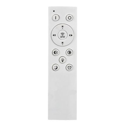 Rabalux - Dimmable LED Ceiling Light LED/60W/230V 3000/4000/6000K Matte Chrome + Remote Control 48x48 cm