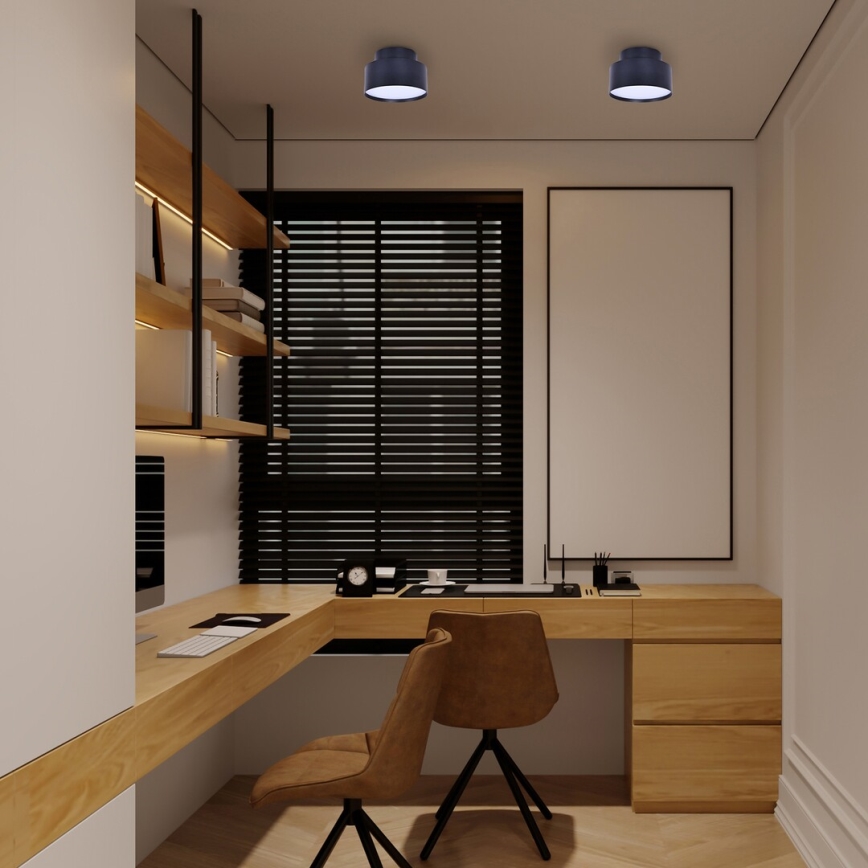 Rabalux - LED Ceiling Light LED/24W/230V 3000K Black Ø 14 cm