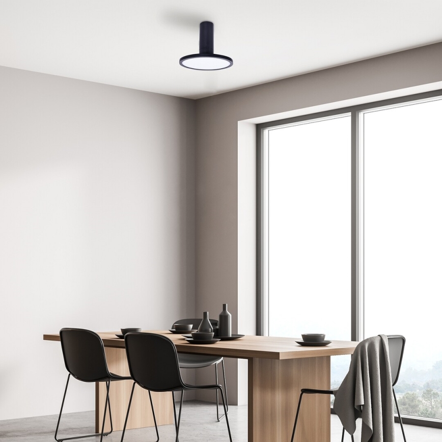 Rabalux - LED Ceiling Light LED/20W/230V 3000K Black Ø 20 cm