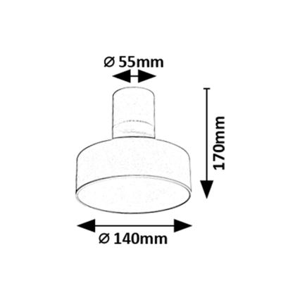 Rabalux - LED ceiling light, 16 W, 230 V, 3000 K, white, Ø 14 cm