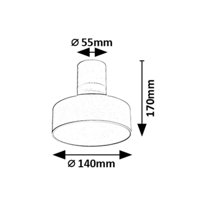 Rabalux - LED ceiling light, 16 W, 230 V, 3000 K, white, Ø 14 cm