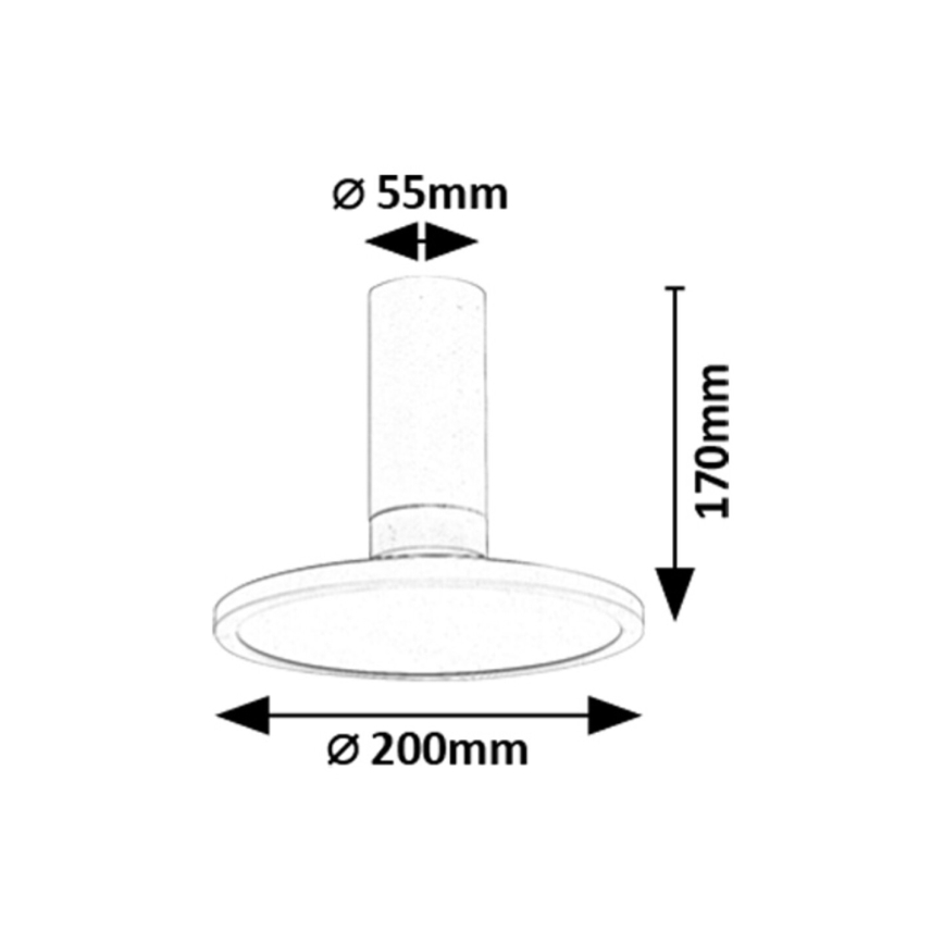 Rabalux - LED Ceiling Light LED/20W/230V 3000K White Ø 20 cm