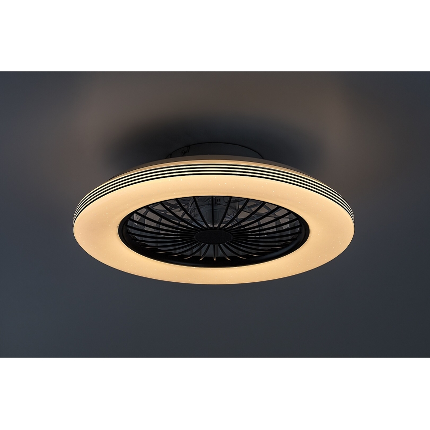 Rabalux - LED Dimmable ceiling light with a fan LED/48W/230V 3000-6500K + remote control