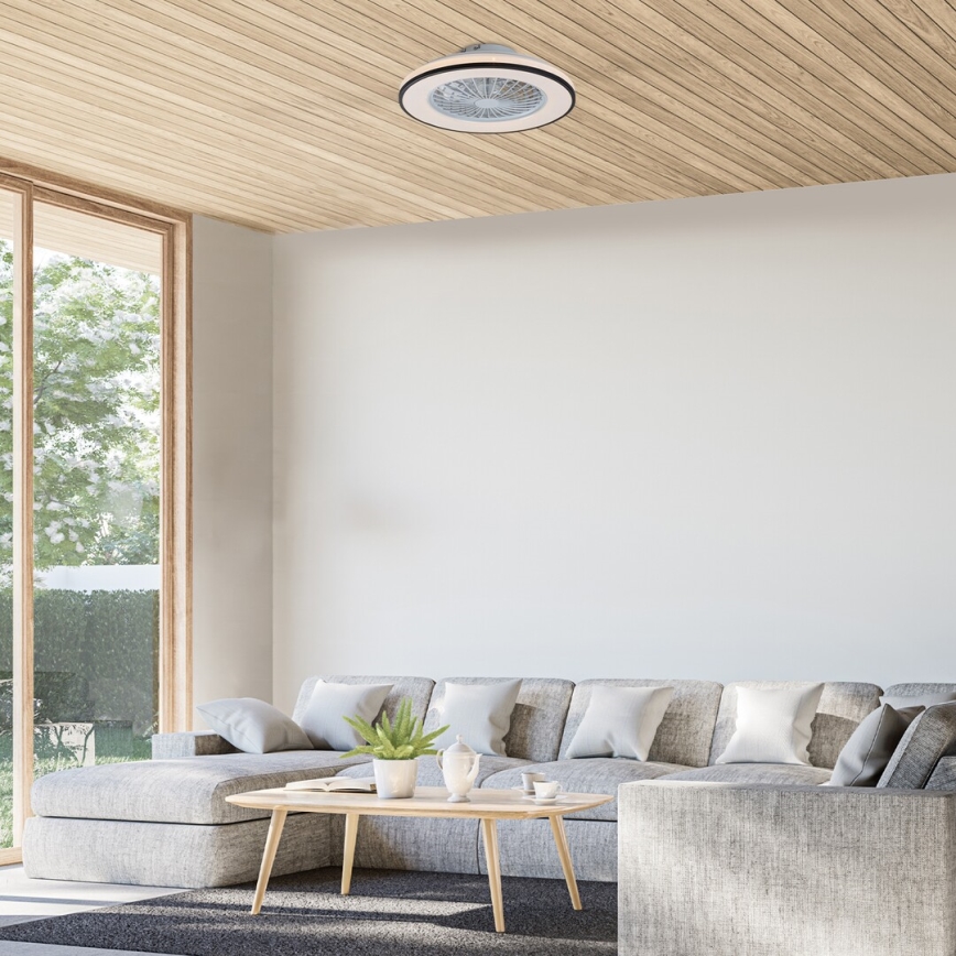 Rabalux - LED Dimmable ceiling light with a fan LED/48W/230V 3000-6500K + remote control