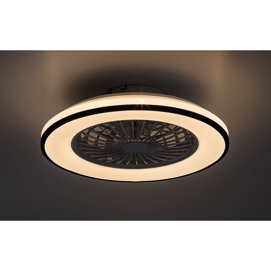 Rabalux - LED Dimmable ceiling light with a fan LED/48W/230V 3000-6500K + remote control