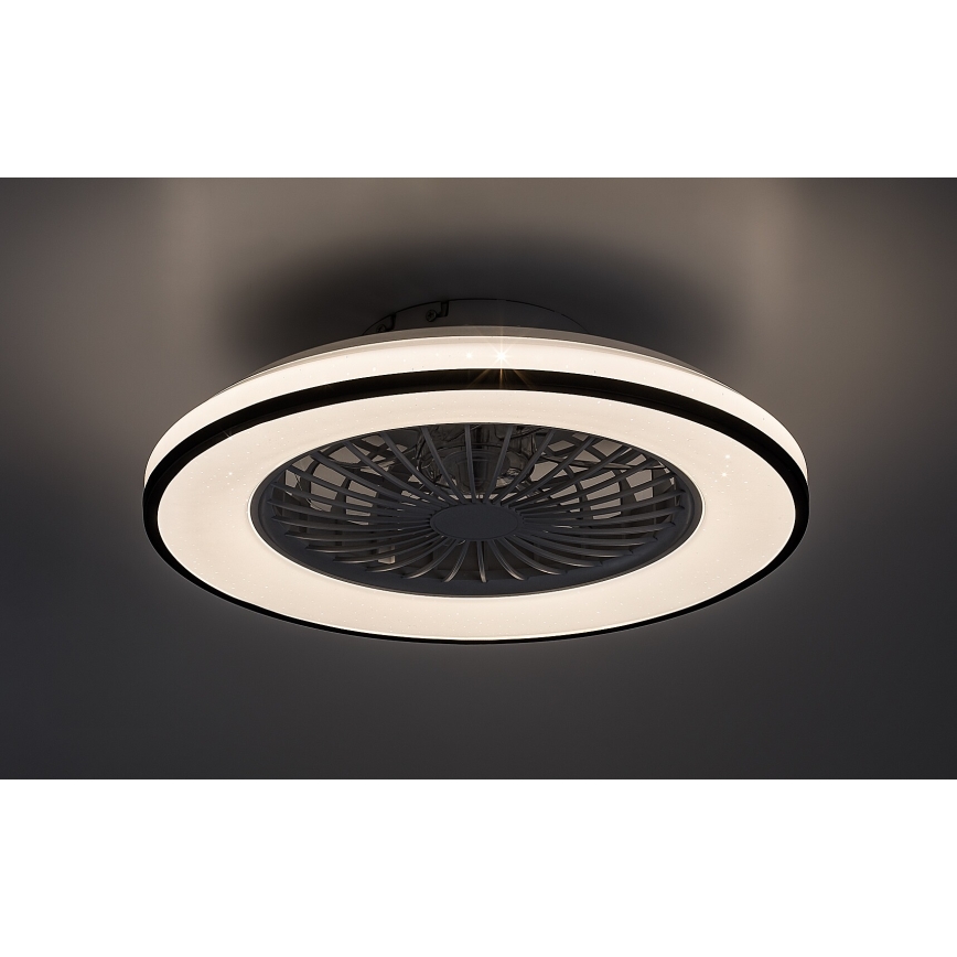 Rabalux - LED Dimmable ceiling light with a fan LED/48W/230V 3000-6500K + remote control