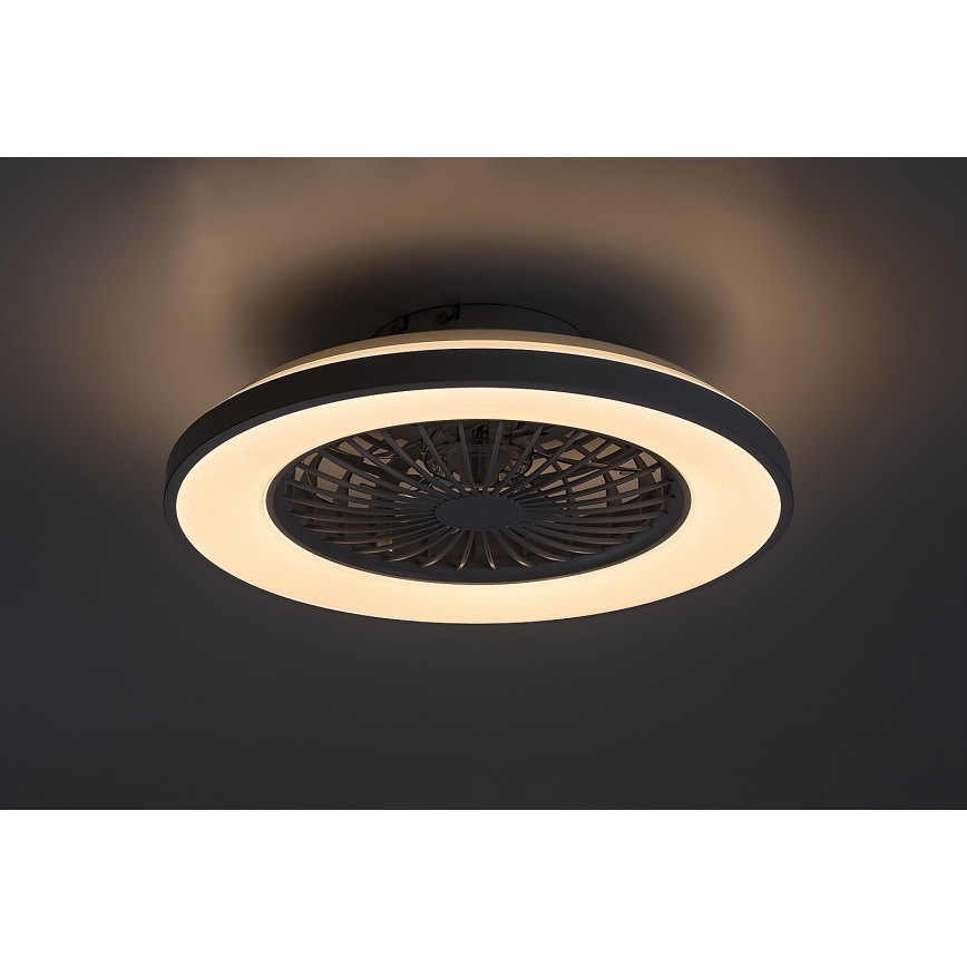 Rabalux - LED Dimmable ceiling light with a fan LED/48W/230V 3000-6500K + remote control