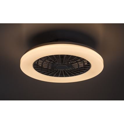Rabalux - LED RGB Dimmable ceiling light with a fan LED/48W/230V 3000-6500K + remote control